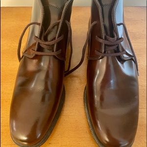 Tods brown patent leather ankle boot sz 39/9.